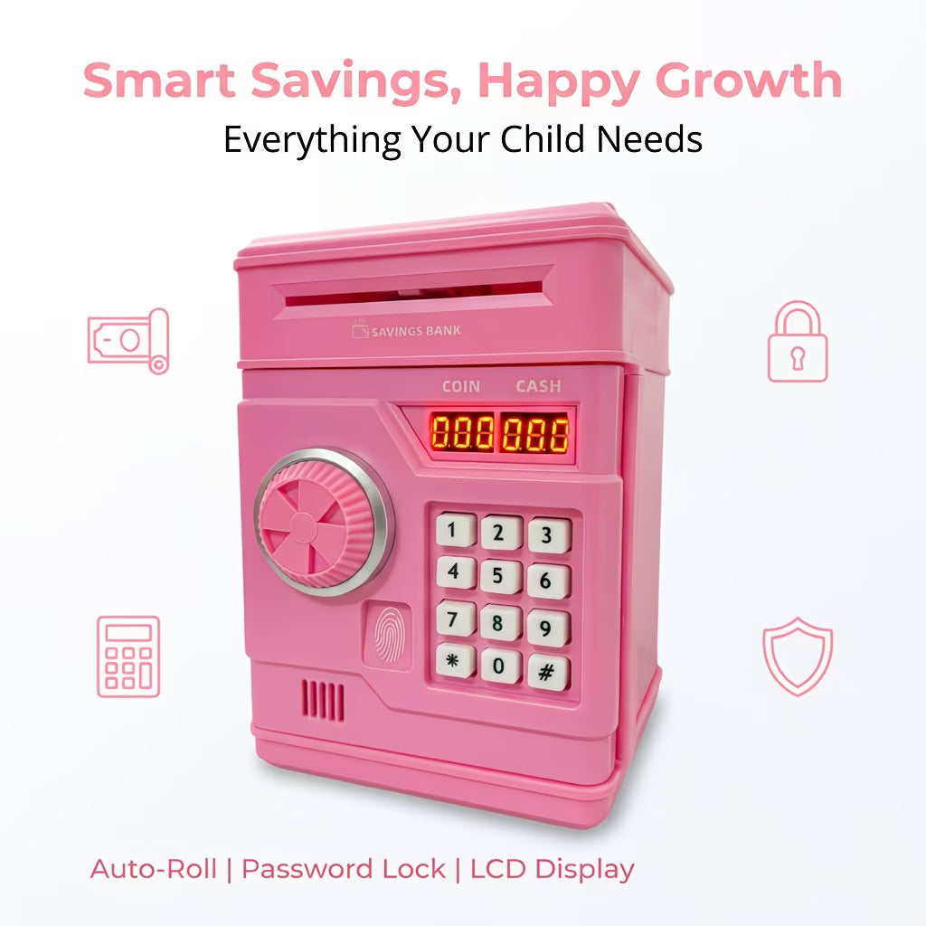 Electronic Money Bank - ATM-Style Piggy Bank For Kids
