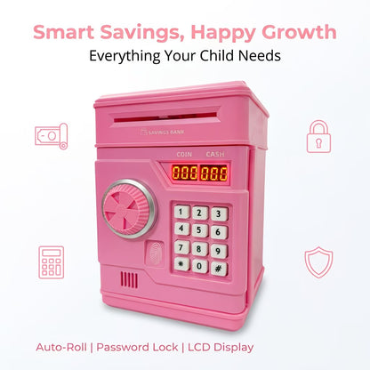 Electronic Money Bank - ATM-Style Piggy Bank For Kids