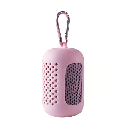 Towel - Quick Dry Coolong Towel with Silicone Carabiner Key Holder